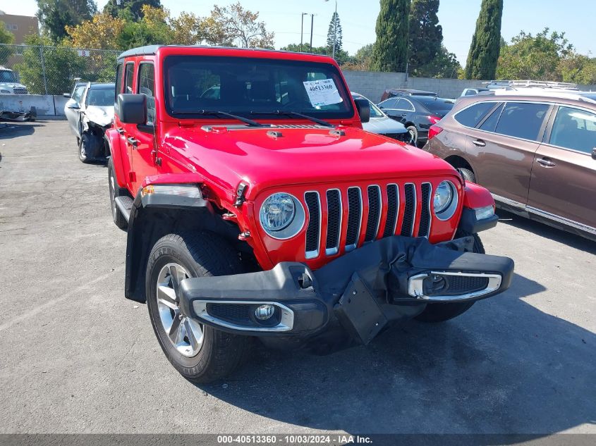 2021 Jeep Wrangler Unlimited Sahara 4X4 VIN: 1C4HJXEN1MW634790 Lot: 40513360