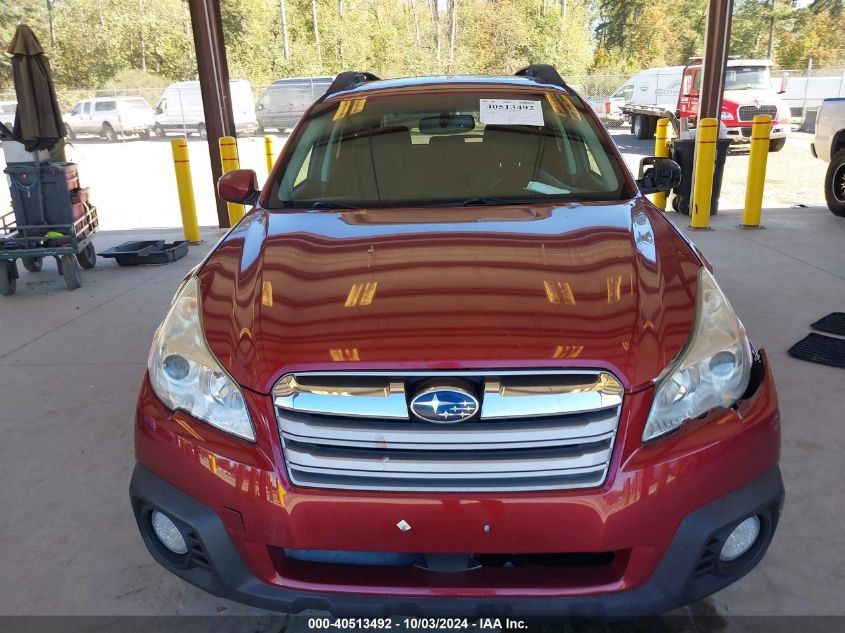 2013 Subaru Outback 2.5I Premium VIN: 4S4BRBGC8D3274444 Lot: 40513492