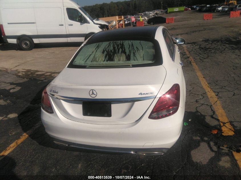 2017 Mercedes-Benz C 300 4Matic VIN: 55SWF4KB8HU219170 Lot: 40513539