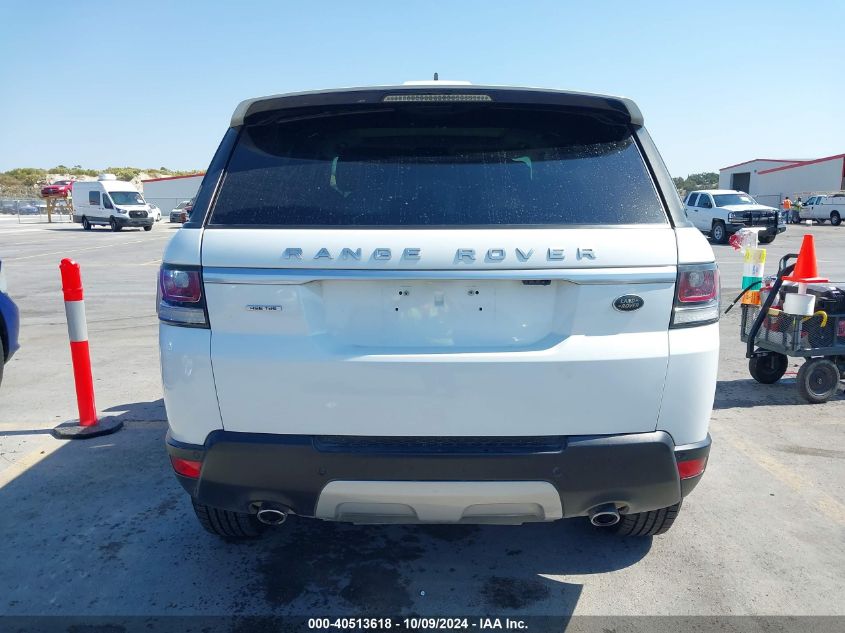 2016 Land Rover Range Rover Sport 3.0L V6 Turbocharged Diesel Hse Td6 VIN: SALWR2KF0GA661960 Lot: 40513618