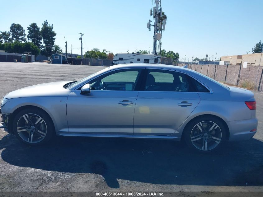 2017 Audi A4 2.0T Premium VIN: WAUMNAF48HN037425 Lot: 40513644