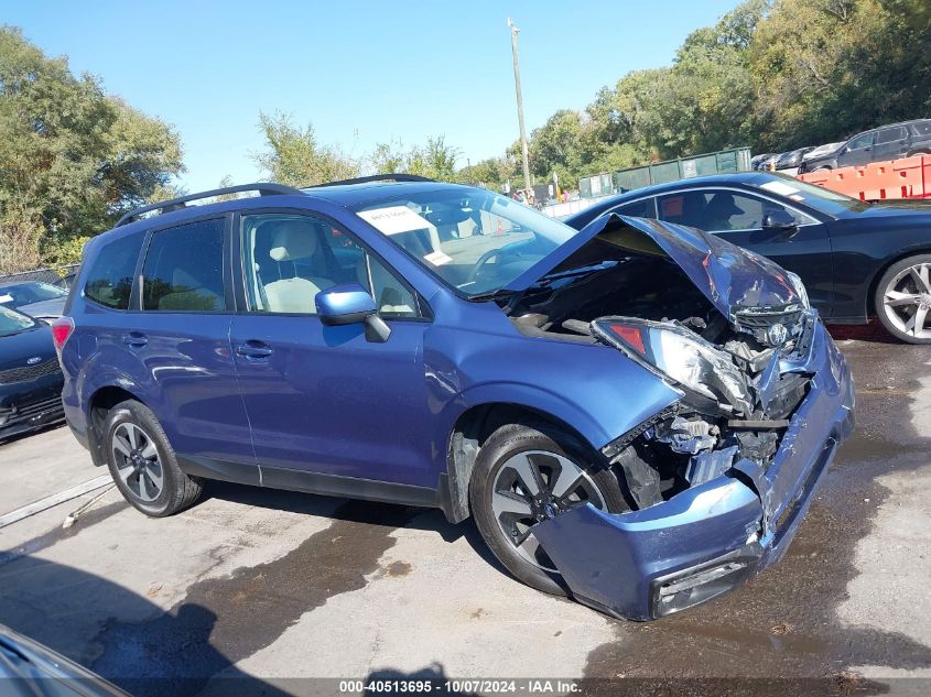 2018 Subaru Forester 2.5I Premium VIN: JF2SJAGC1JH406563 Lot: 40513695