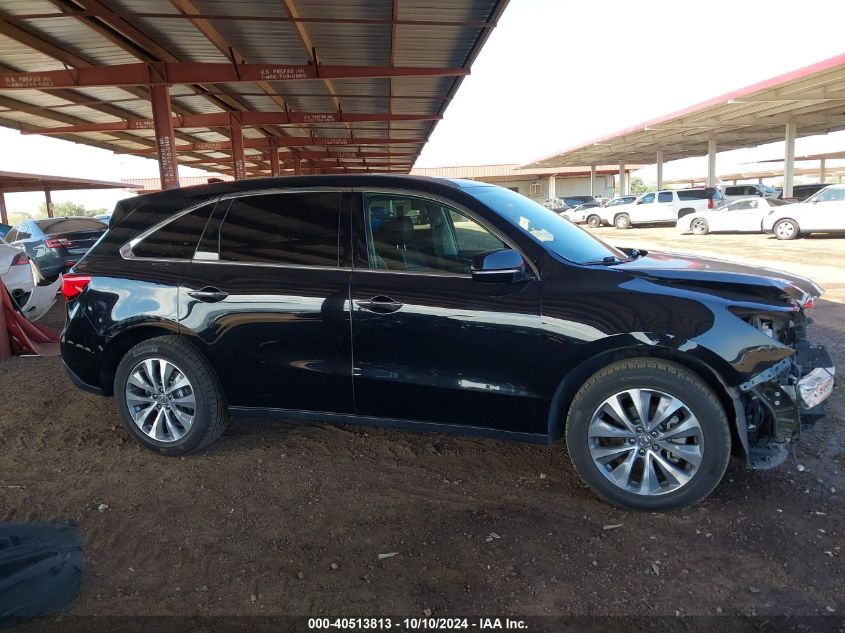 2016 Acura Mdx Technology Acurawatch Plus Packages/Technology Package VIN: 5FRYD3H4XGB017804 Lot: 40513813