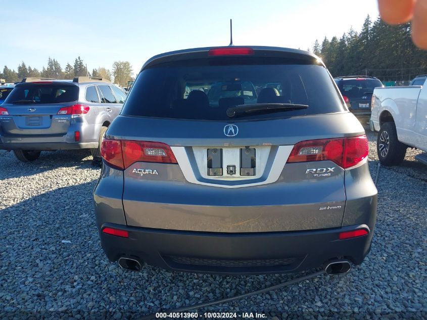 2011 Acura Rdx VIN: 5J8TB1H2XBA800306 Lot: 40513960