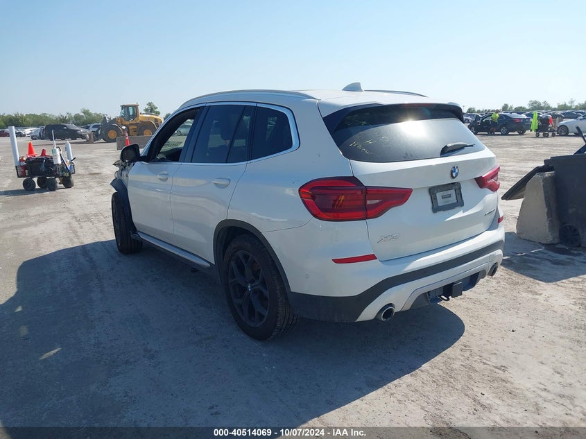 2021 BMW X3 SDRIVE30I VIN: 5UXTY3C07M9H88586