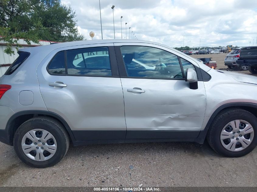 2017 Chevrolet Trax Ls VIN: 3GNCJKSB8HL188387 Lot: 40514106