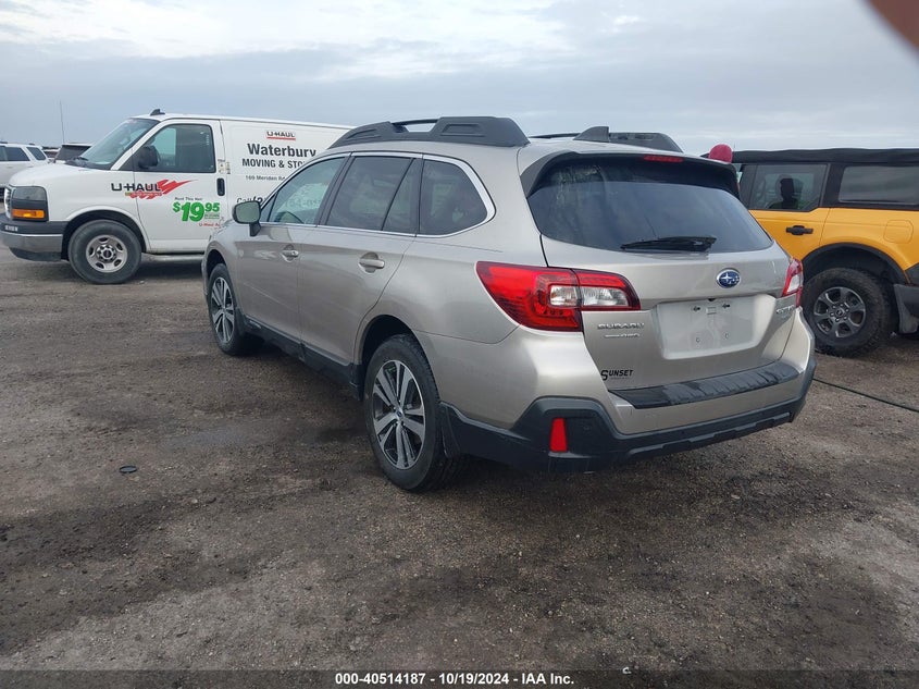 Vin: 4s4bsenc8j3330662, lot: 41002916, subaru outback 3.6r limited 20183