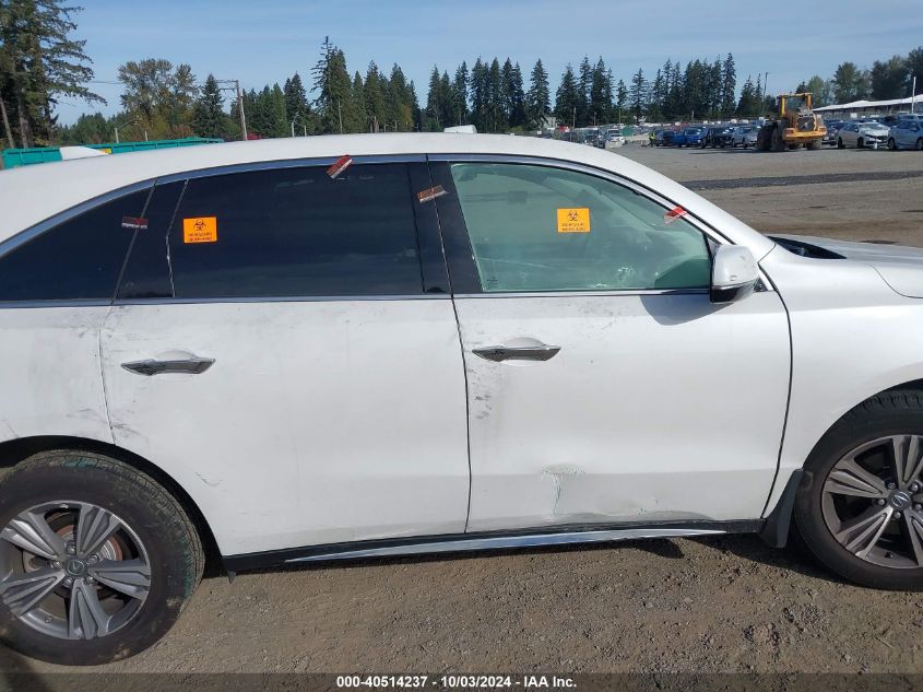 2020 Acura Mdx Standard VIN: 5J8YD4H32LL016170 Lot: 40514237