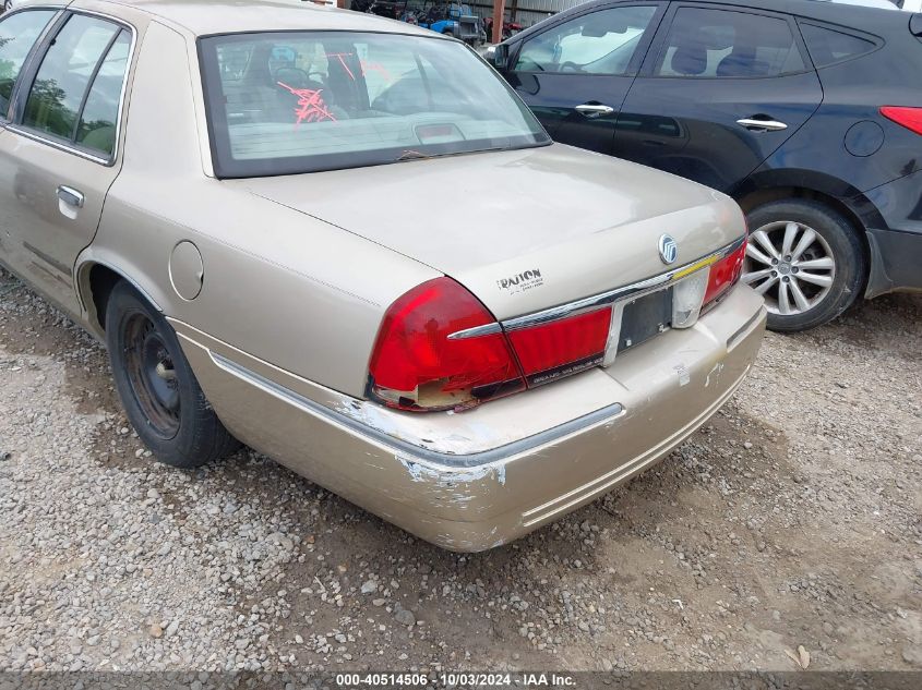 1999 Mercury Grand Marquis Gs VIN: 2MEFM74W6XX626426 Lot: 40514506