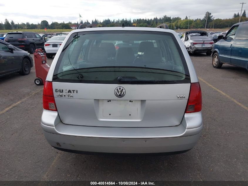 2003 Volkswagen Jetta Gl Tdi VIN: WVWRP61J53W478655 Lot: 40514564