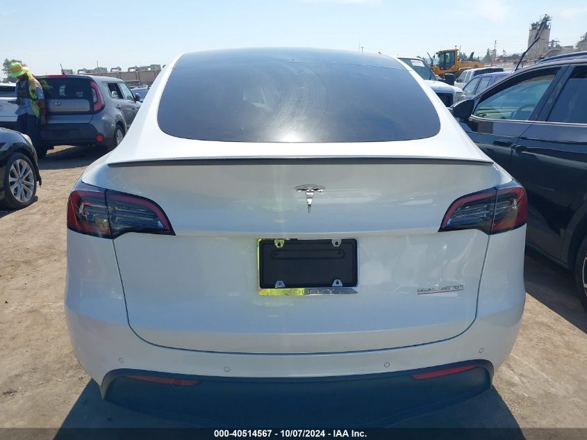 2022 Tesla Model Y Performance Dual Motor All-Wheel Drive VIN: 7SAYGDEF8NF409197 Lot: 40514567