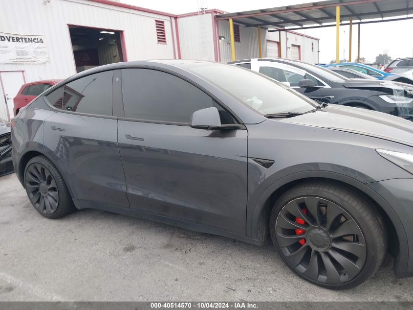 2022 Tesla Model Y Performance Dual Motor All-Wheel Drive VIN: 7SAYGDEF6NF404581 Lot: 40514570