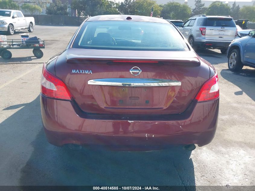 2010 Nissan Maxima S/Sv VIN: 1N4AA5AP1AC856097 Lot: 40514585