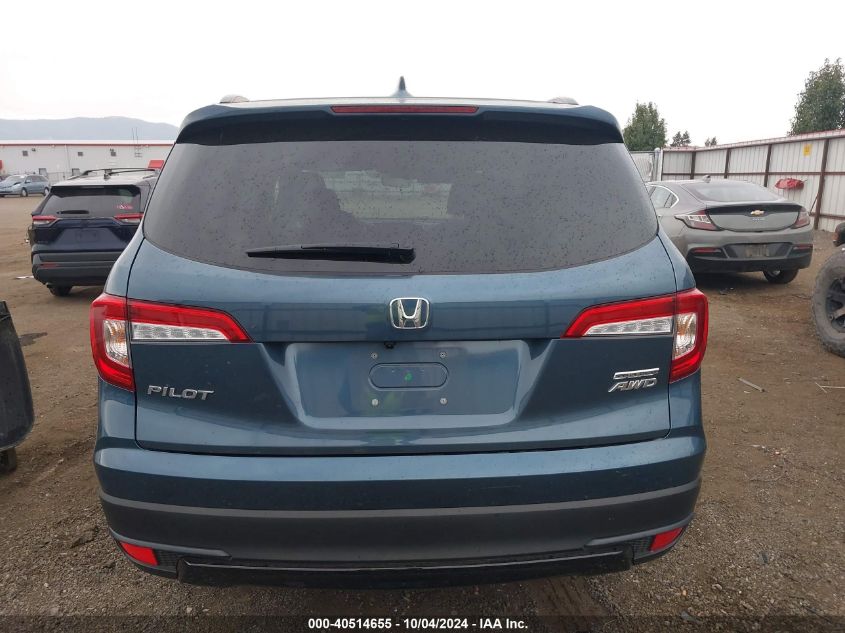 2022 Honda Pilot Awd Special Edition VIN: 5FNYF6H29NB044680 Lot: 40514655