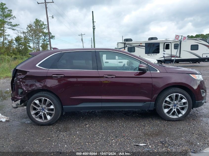 2018 Ford Edge Titanium VIN: 2FMPK3K83JBC22315 Lot: 40515084