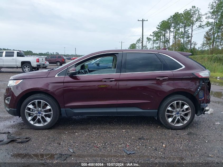 2018 Ford Edge Titanium VIN: 2FMPK3K83JBC22315 Lot: 40515084