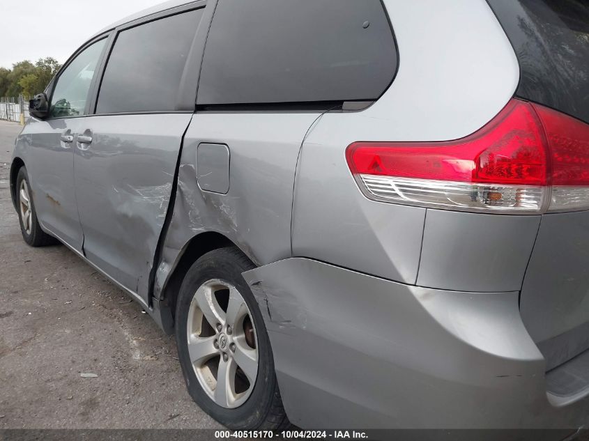 5TDKK3DC3CS202504 2012 Toyota Sienna Le V6 8 Passenger