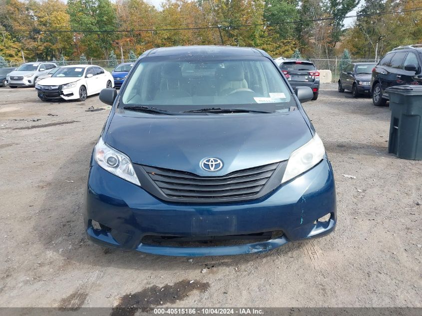 2011 Toyota Sienna Base V6 VIN: 5TDZK3DC9BS075707 Lot: 40515186