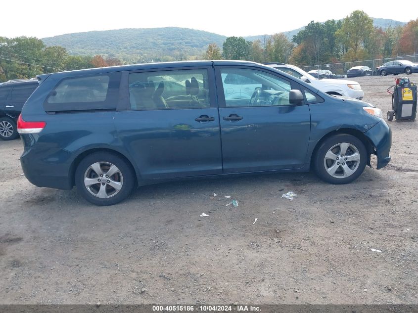 2011 Toyota Sienna Base V6 VIN: 5TDZK3DC9BS075707 Lot: 40515186