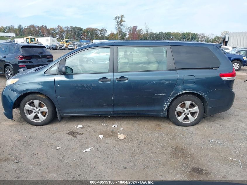 2011 Toyota Sienna Base V6 VIN: 5TDZK3DC9BS075707 Lot: 40515186