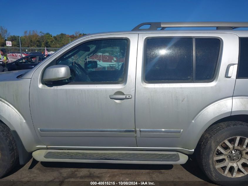 2010 Nissan Pathfinder Le VIN: 5N1AR1NB2AC625778 Lot: 40515215