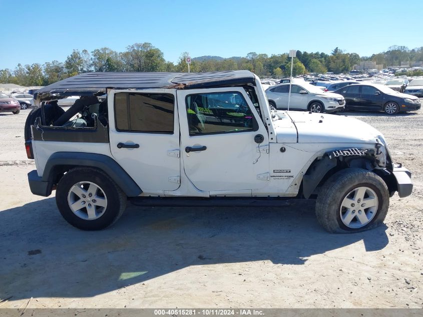 2018 Jeep Wrangler Jk Unlimited Sport S 4X4 VIN: 1C4HJWDG7JL929001 Lot: 40515281