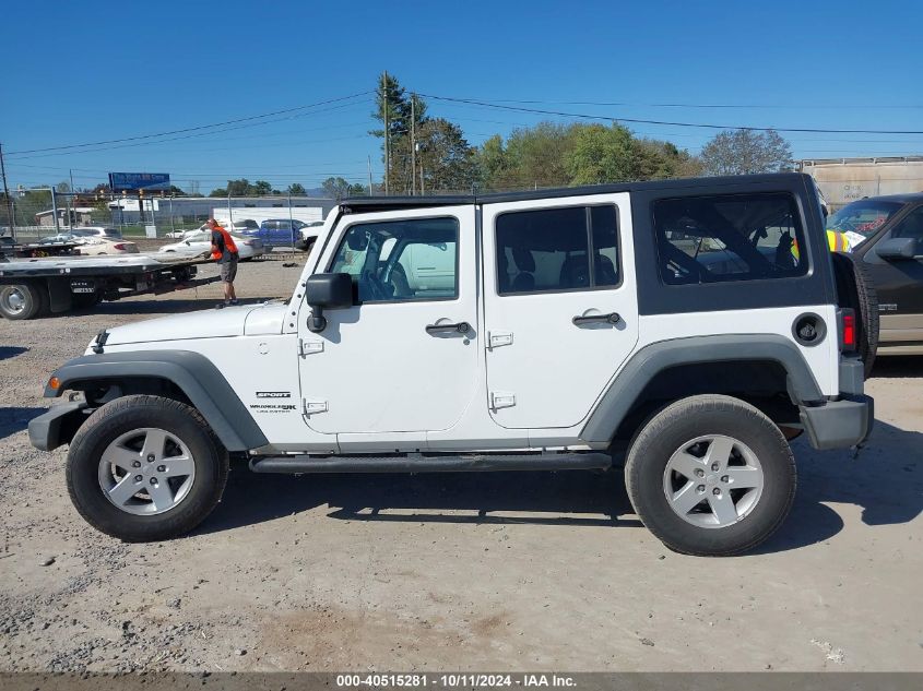 2018 Jeep Wrangler Jk Unlimited Sport S 4X4 VIN: 1C4HJWDG7JL929001 Lot: 40515281