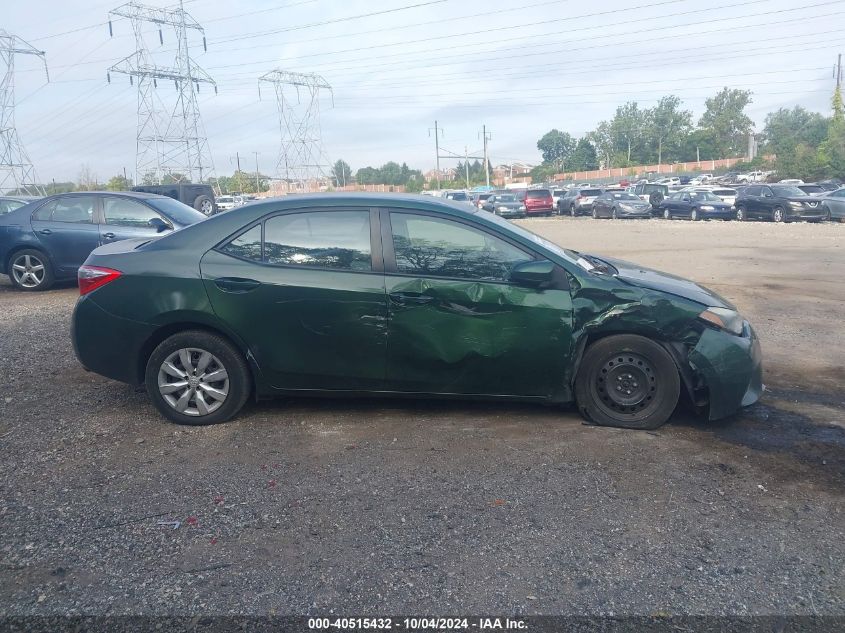 2015 Toyota Corolla Le VIN: 2T1BURHE5FC353012 Lot: 40515432