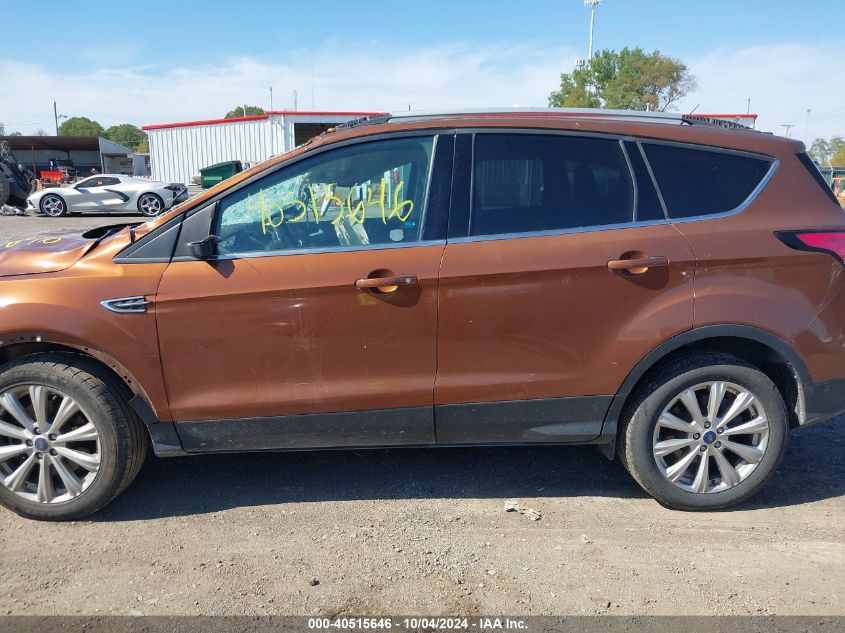 2017 Ford Escape Titanium VIN: 1FMCU9J9XHUB76377 Lot: 40515646