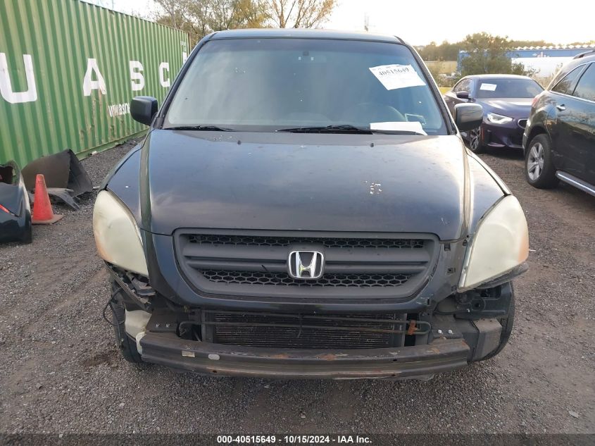 2003 Honda Pilot Lx VIN: 2HKYF18113H582184 Lot: 40515649