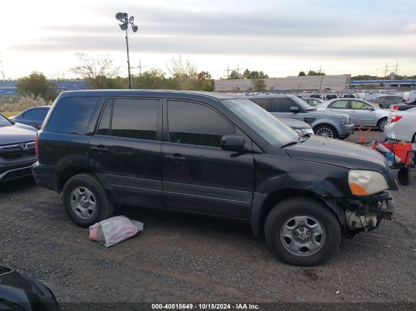2003 Honda Pilot Lx VIN: 2HKYF18113H582184 Lot: 40515649