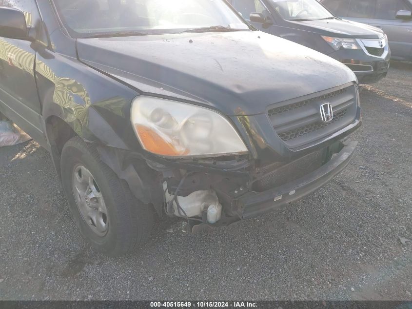 2003 Honda Pilot Lx VIN: 2HKYF18113H582184 Lot: 40515649