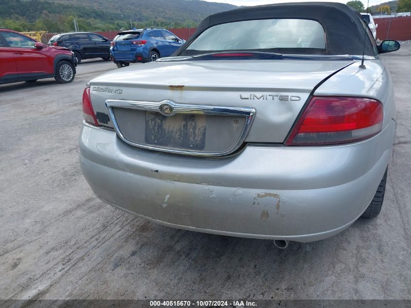 2004 Chrysler Sebring Limited VIN: 1C3EL65R44N399984 Lot: 40515670