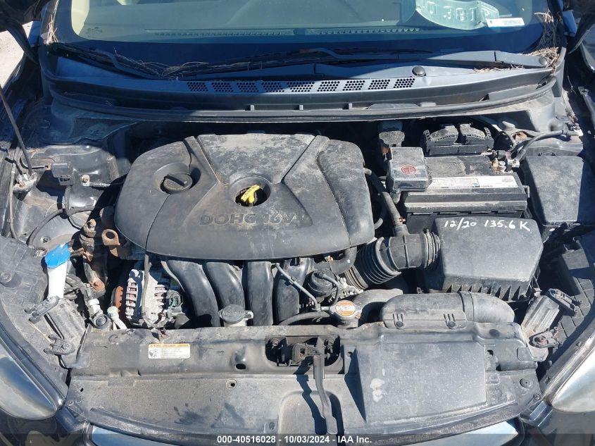 5NPDH4AE6CH103586 2012 Hyundai Elantra Gls