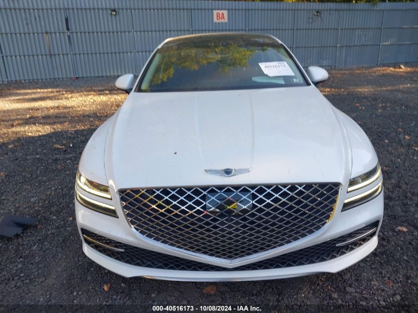 2021 Genesis G80 Advanced/Prestige VIN: KMTGB4SC9MU046143 Lot: 40516173