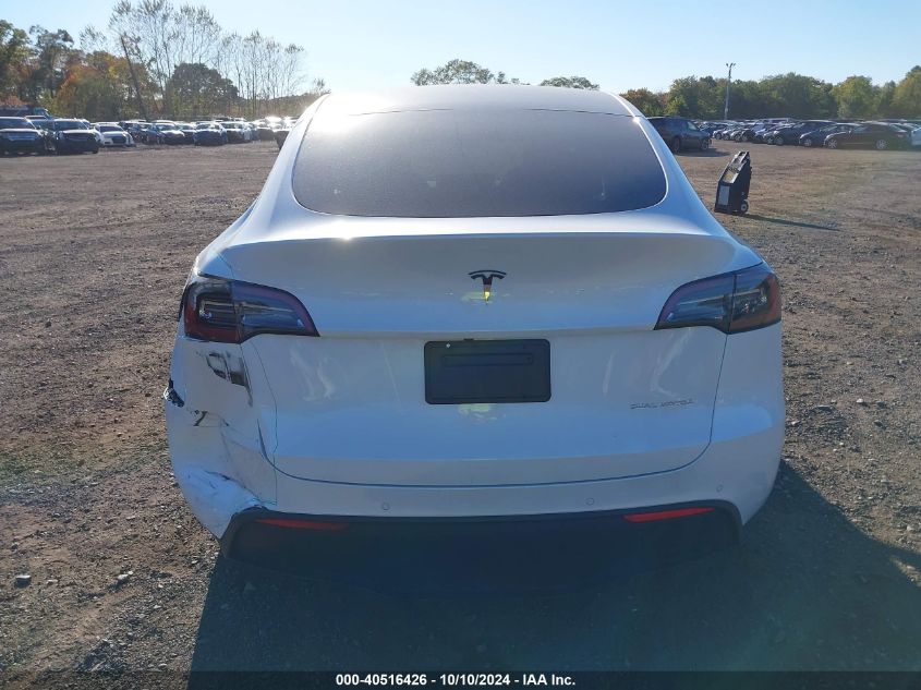 2021 Tesla Model Y Long Range Dual Motor All-Wheel Drive VIN: 5YJYGDEE3MF208620 Lot: 40516426