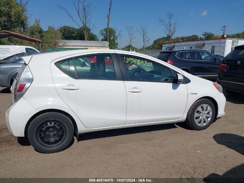 2012 Toyota Prius C VIN: JTDKDTB32C1527008 Lot: 40516470