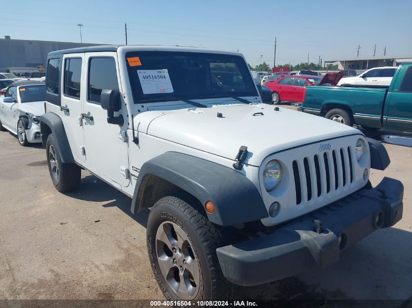 2017 Jeep Wrangler Unlimited Sport 4X4 VIN: 1C4HJWDG5HL601957 Lot: 40516504