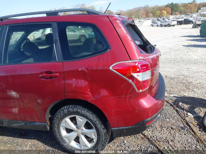 2015 Subaru Forester 2.5I Premium VIN: JF2SJADC0FH407814 Lot: 40516846