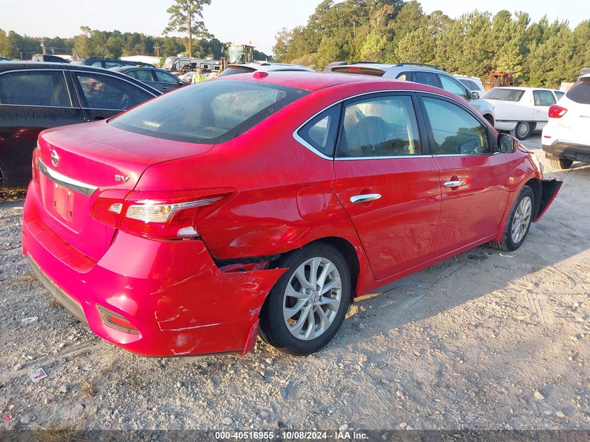 VIN 3N1AB7AP0KL607611 2019 NISSAN SENTRA SV