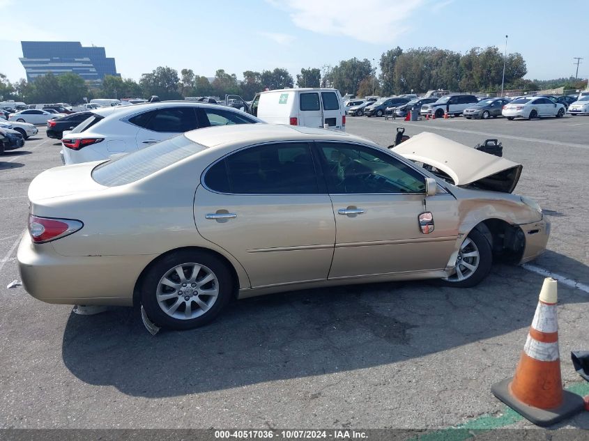 2003 Lexus Es 300 VIN: JTHBF30GX36012601 Lot: 40517036