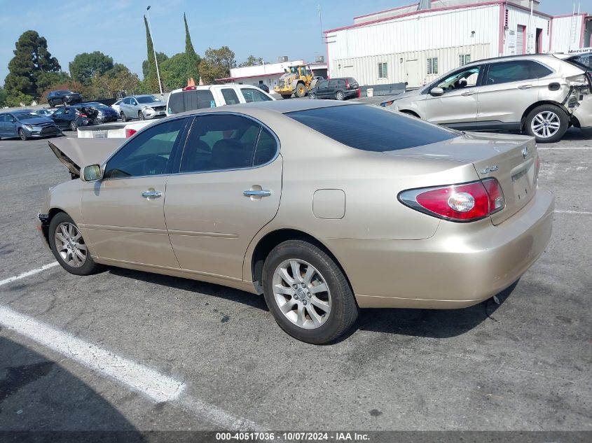 2003 Lexus Es 300 VIN: JTHBF30GX36012601 Lot: 40517036