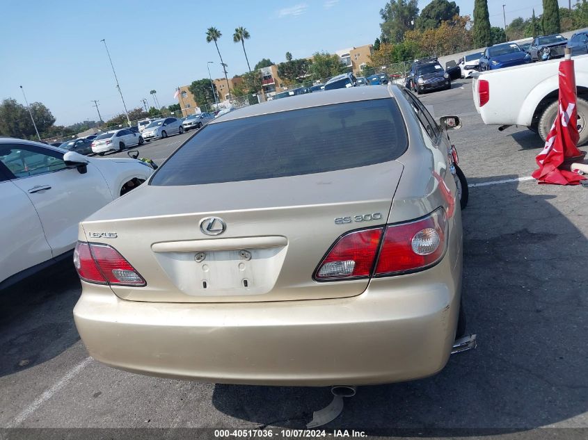 2003 Lexus Es 300 VIN: JTHBF30GX36012601 Lot: 40517036