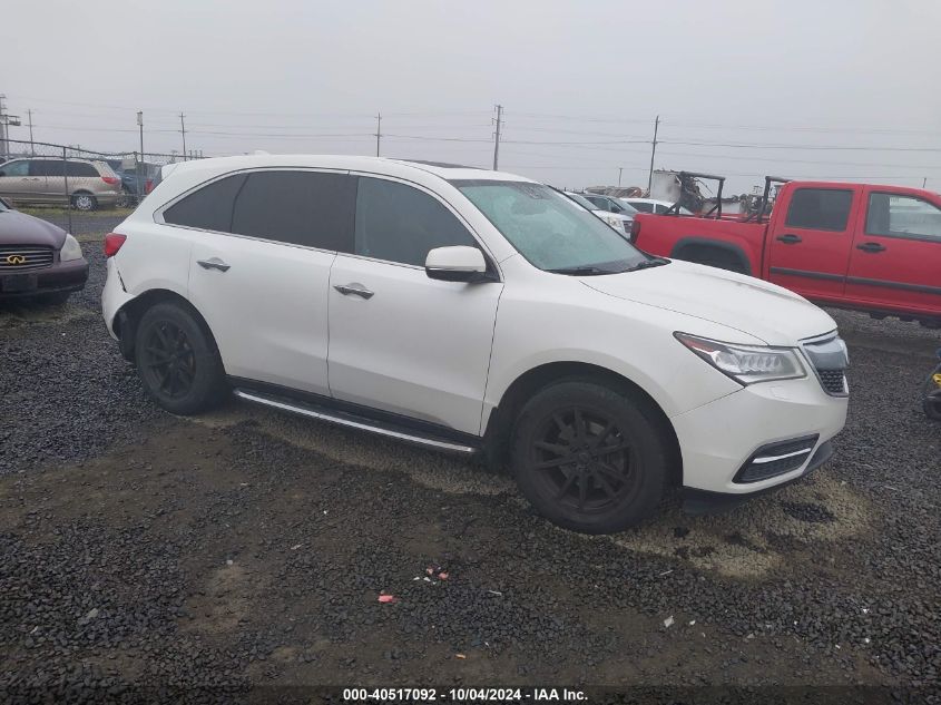 VIN 5FRYD4H49EB507041 2014 ACURA MDX no.1