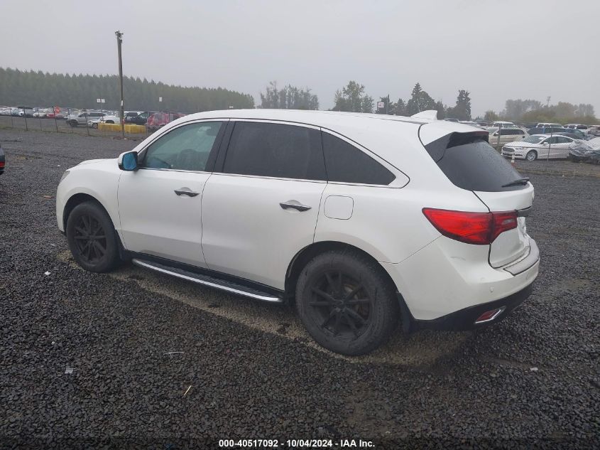 VIN 5FRYD4H49EB507041 2014 ACURA MDX no.3