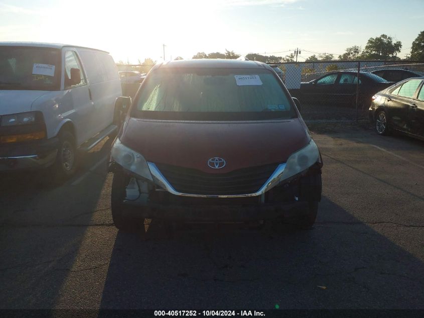 5TDKK3DC4CS206139 2012 Toyota Sienna Le V6 8 Passenger