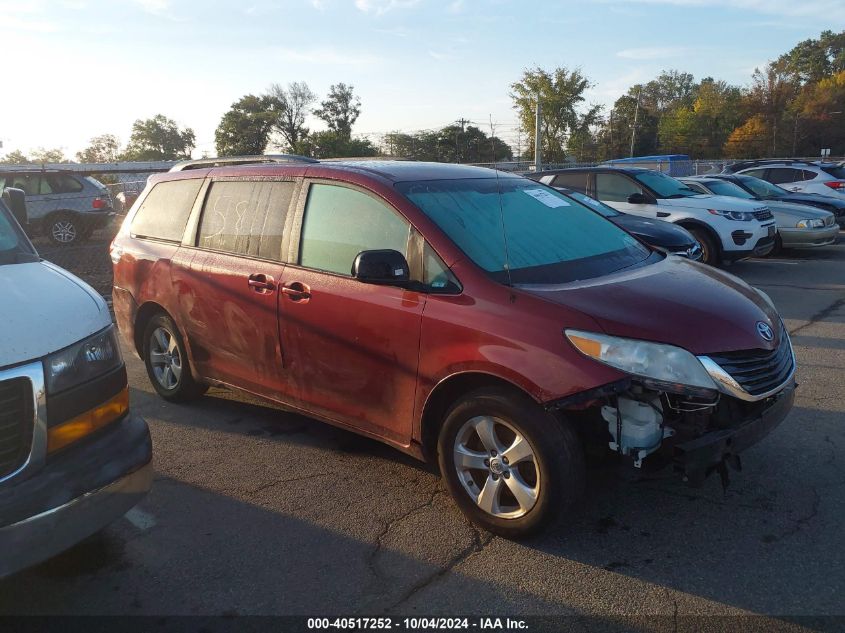 5TDKK3DC4CS206139 2012 Toyota Sienna Le V6 8 Passenger