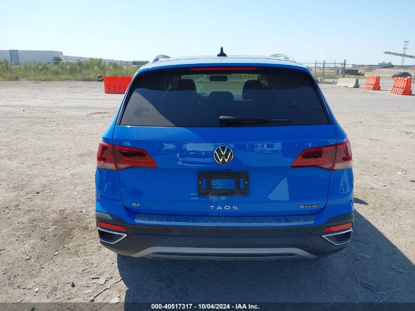 2022 Volkswagen Taos 1.5T Se VIN: 3VVLX7B2XNM085385 Lot: 40517317