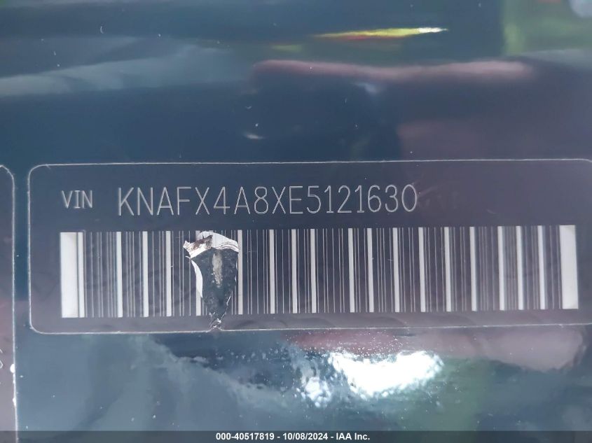 KNAFX4A8XE5121630 2014 Kia Forte Ex