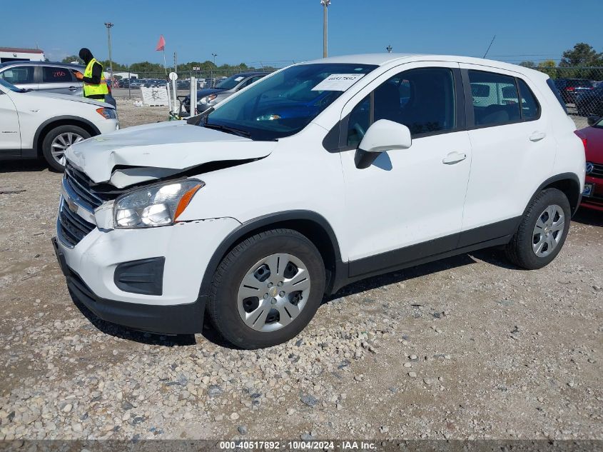 KL7CJKSB7GB585630 2016 CHEVROLET TRAX - Image 2